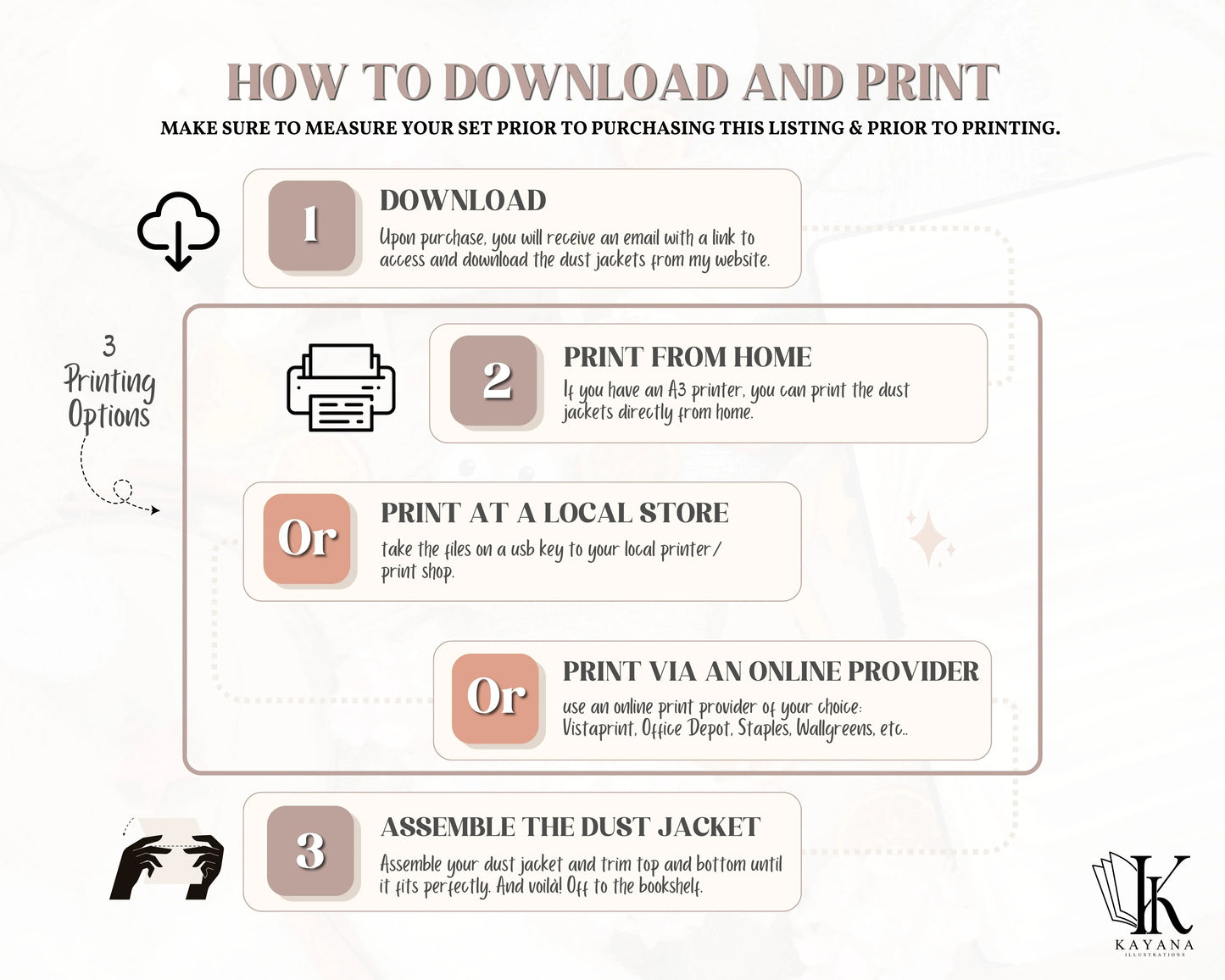 ACOTAR Printable Dust Jackets How to download and print