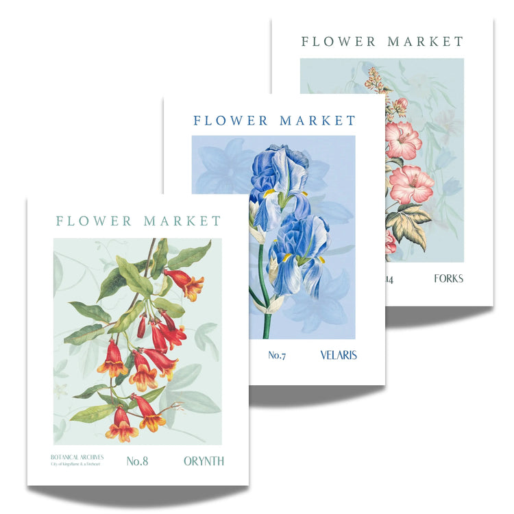 Vintage-Flower-Market Kayana Illustrations