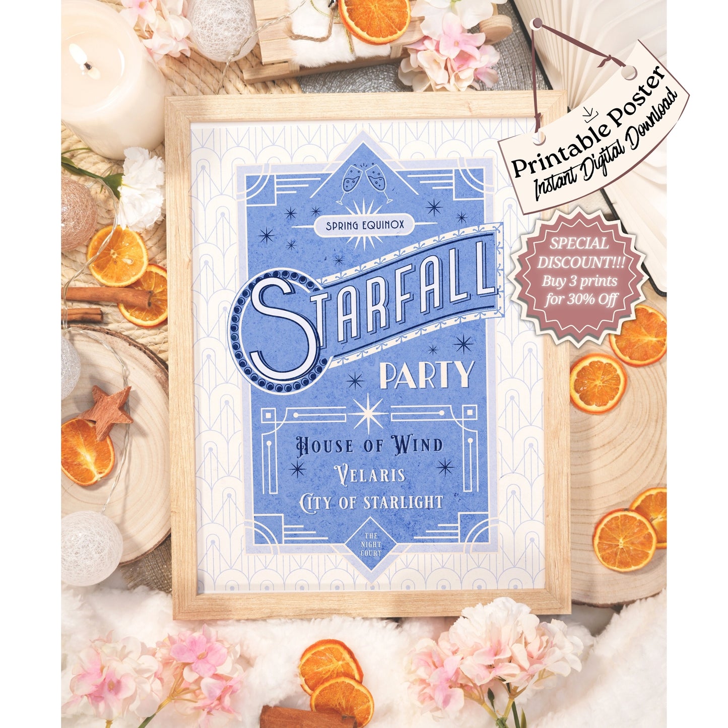 Starfall party ACOTAR Printable decor