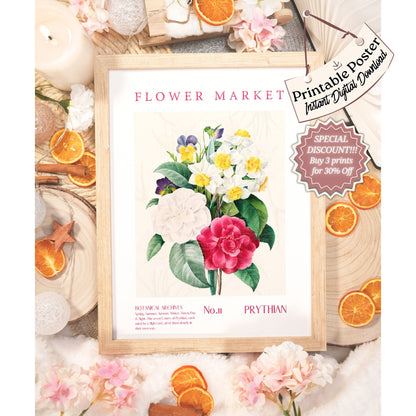 ACOTAR Prythian Flower Market Printable decor