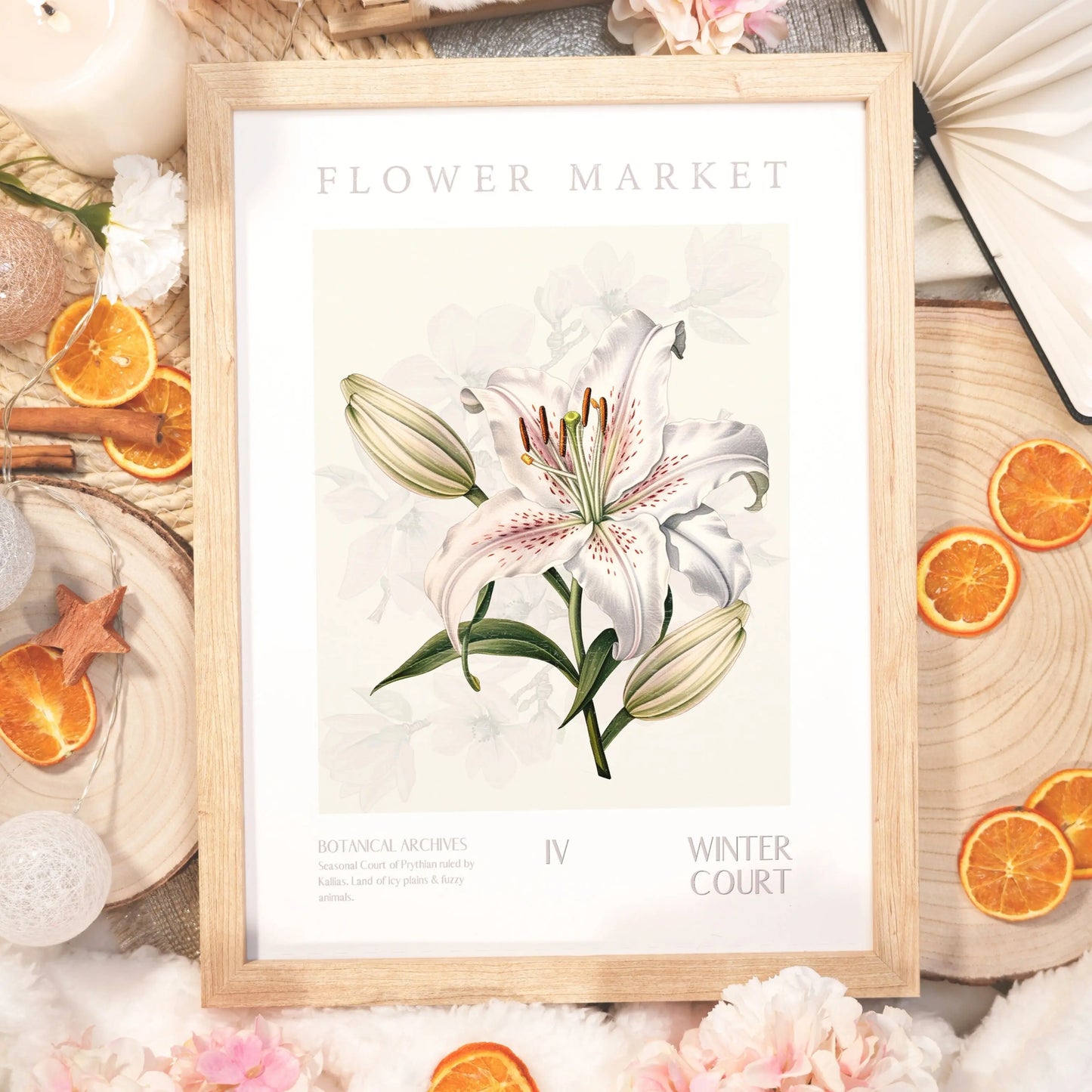 Winter Court Flower Market Kayana Illustrations