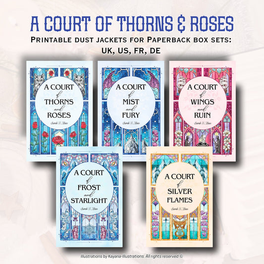 ACOTAR dust Jacket Kayana Illustrations