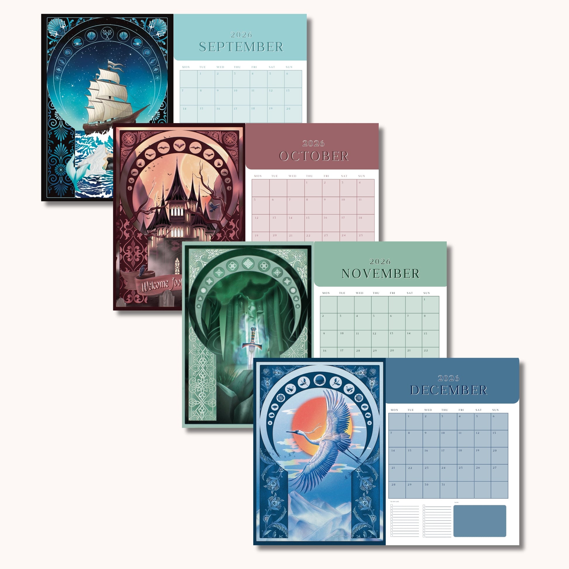 2026 Printable calendar Kayana Illustrations