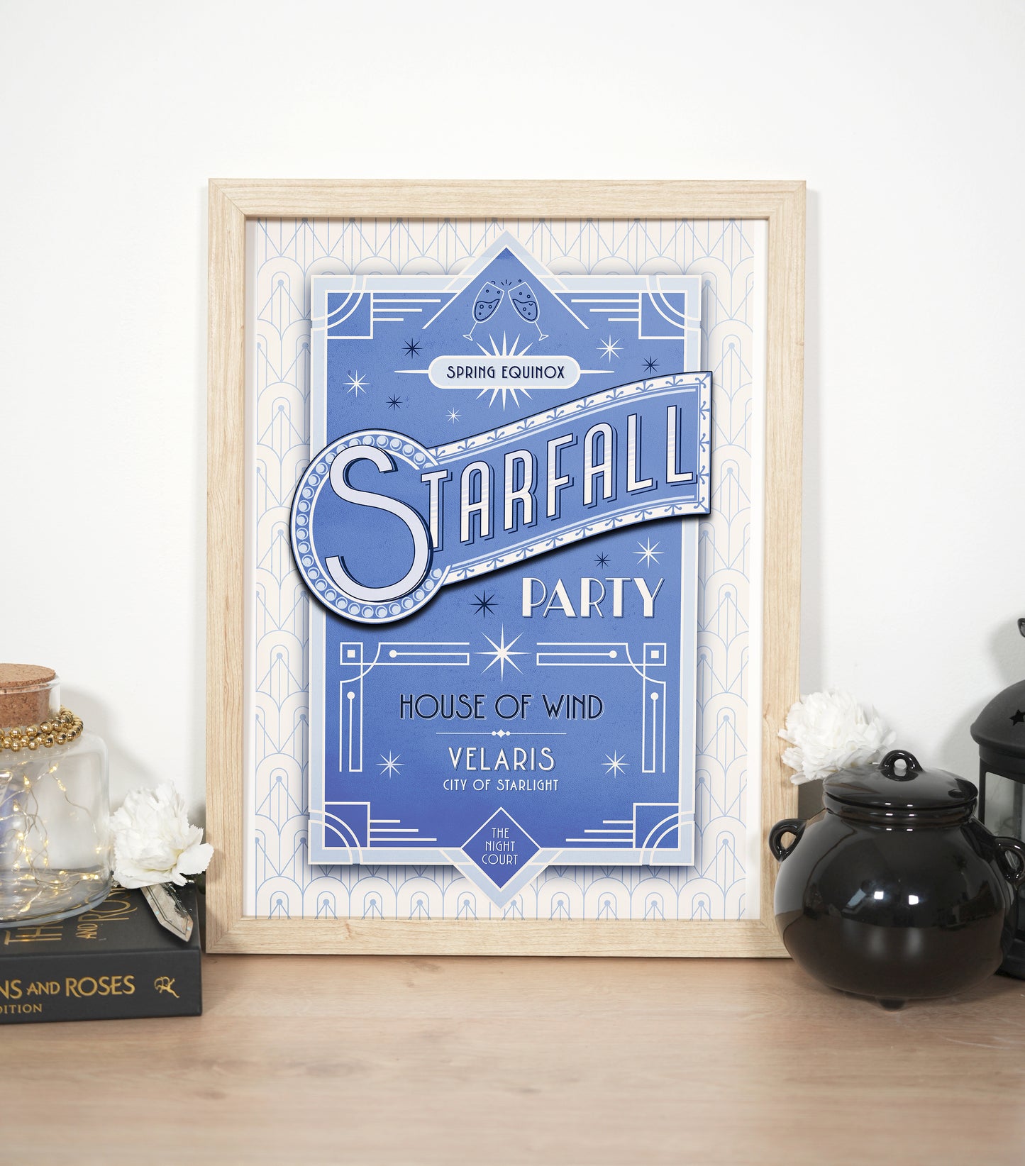 White Starfall party ACOTAR Printable decor