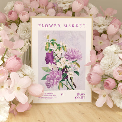 ACOTAR Dawn Court Flower Market Printable decor