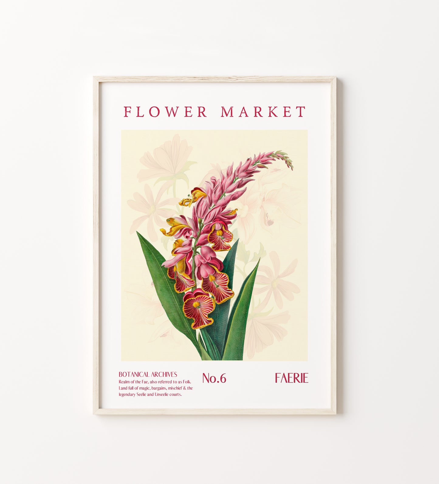 Faerie Flower Market Printable decor