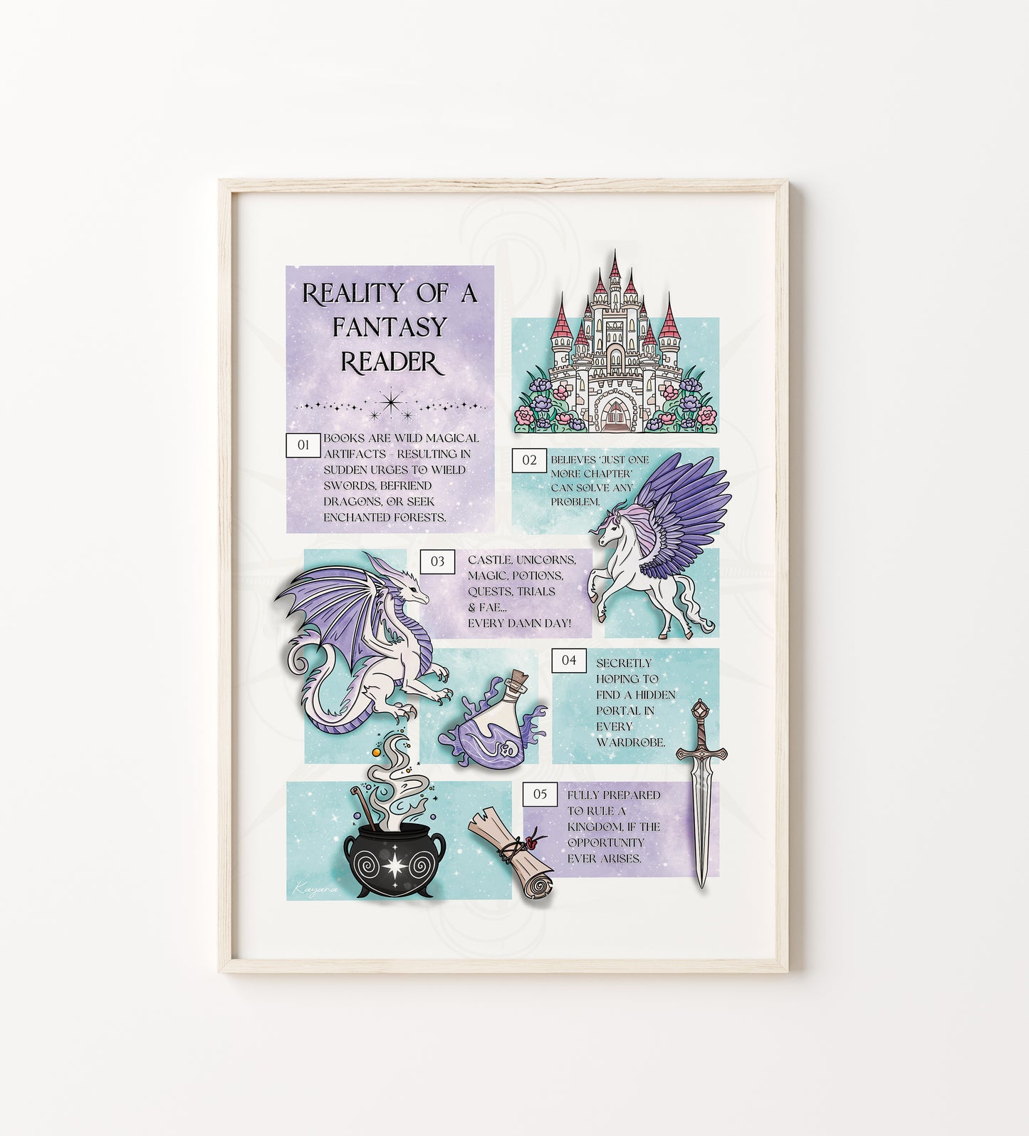 Life of a Fantasy Reader Printable Wall Art