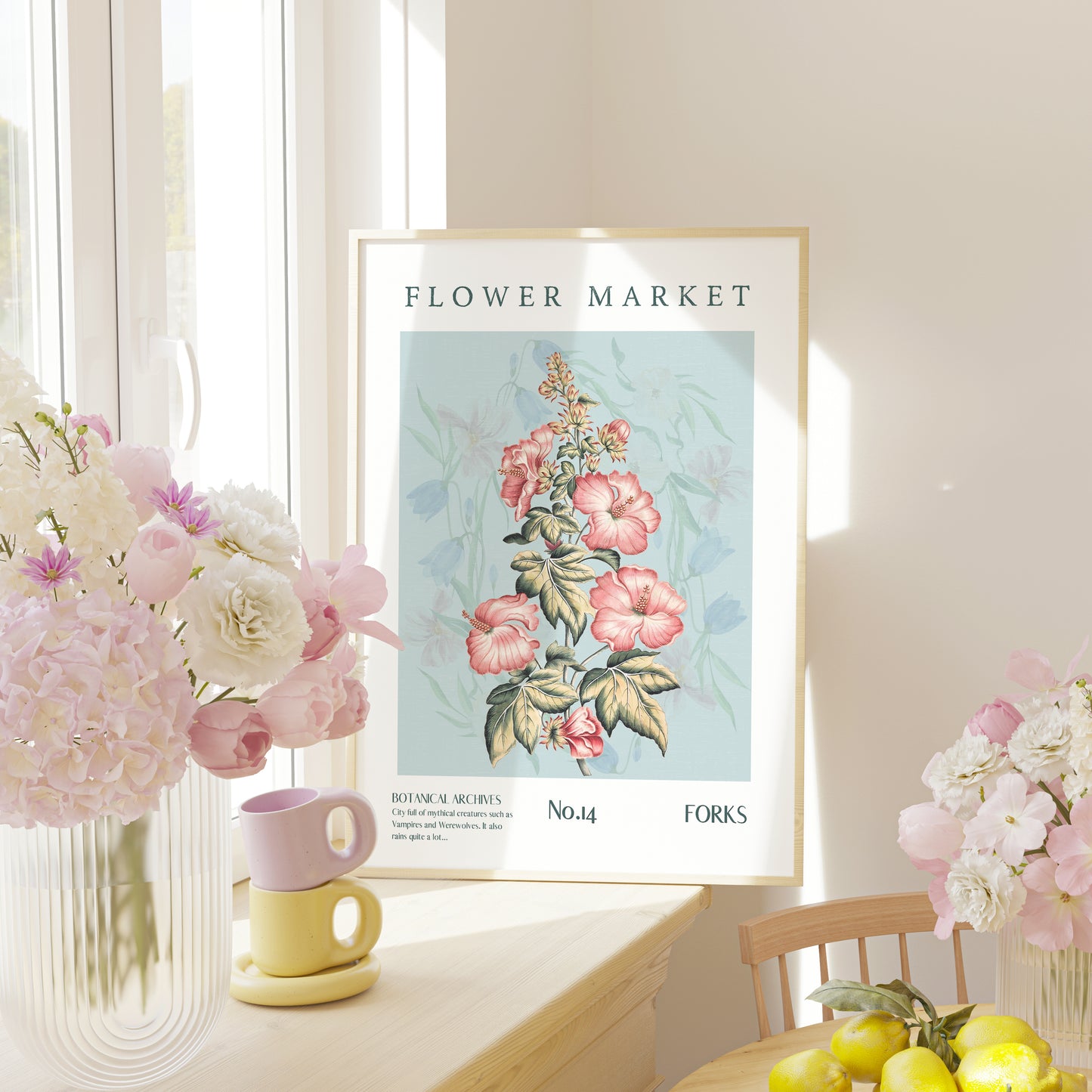 Twilight Flower Market Printable decor