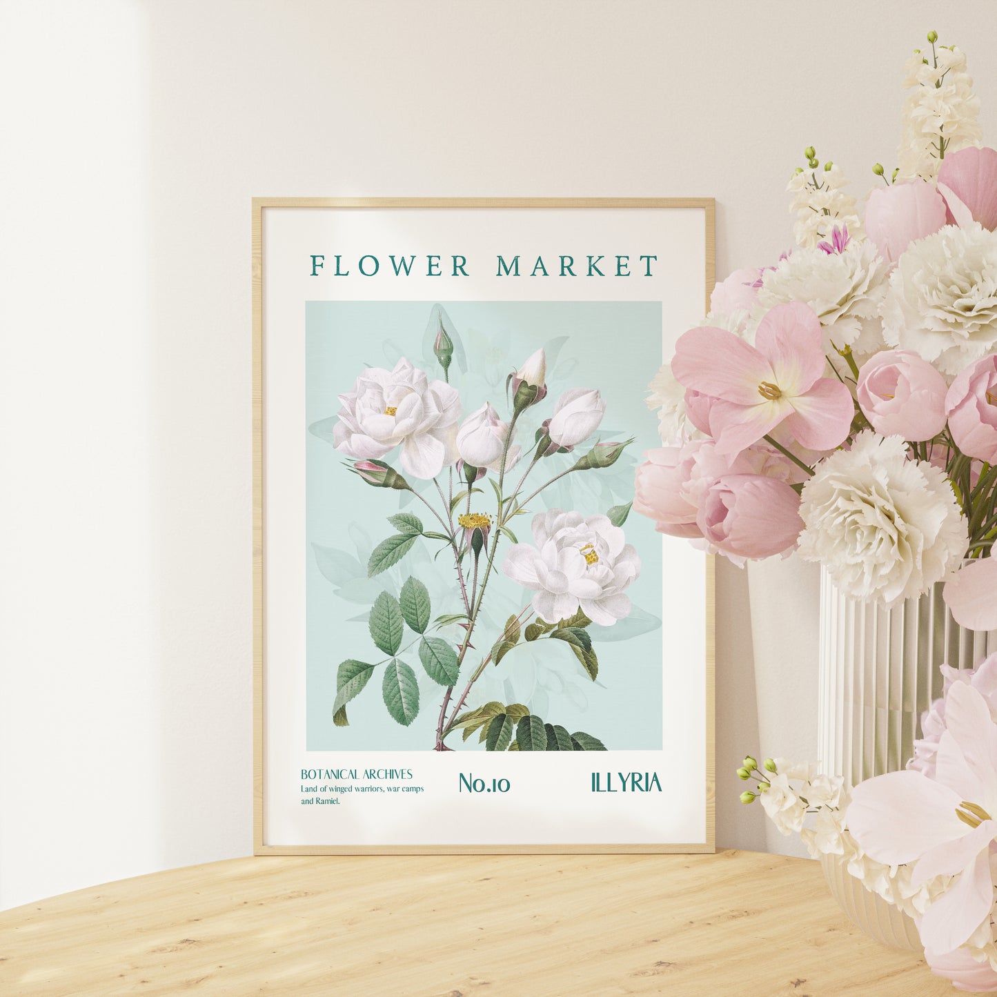 Illyria ACOTAR Flower Market Printable decor