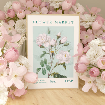 Illyria ACOTAR Flower Market Printable decor