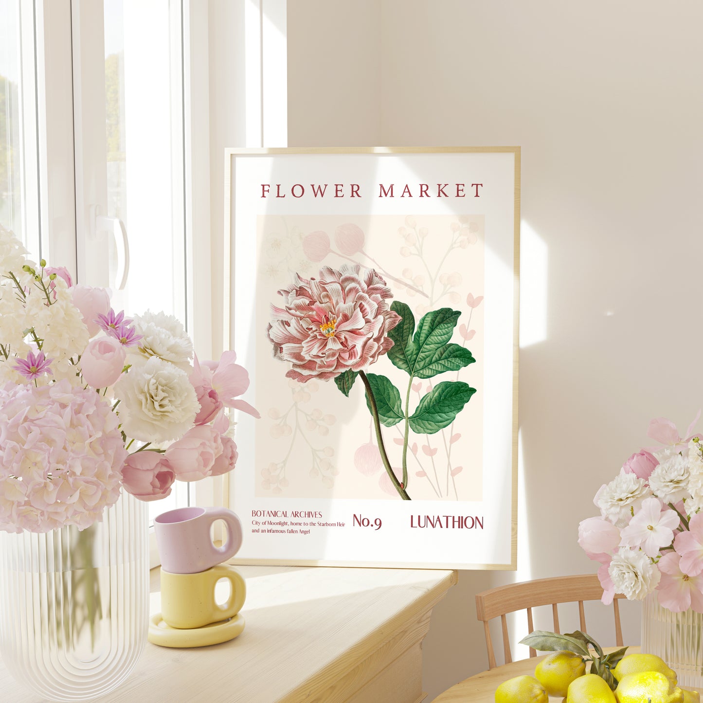 Lunathion Crescent City Flower Market Printable decor