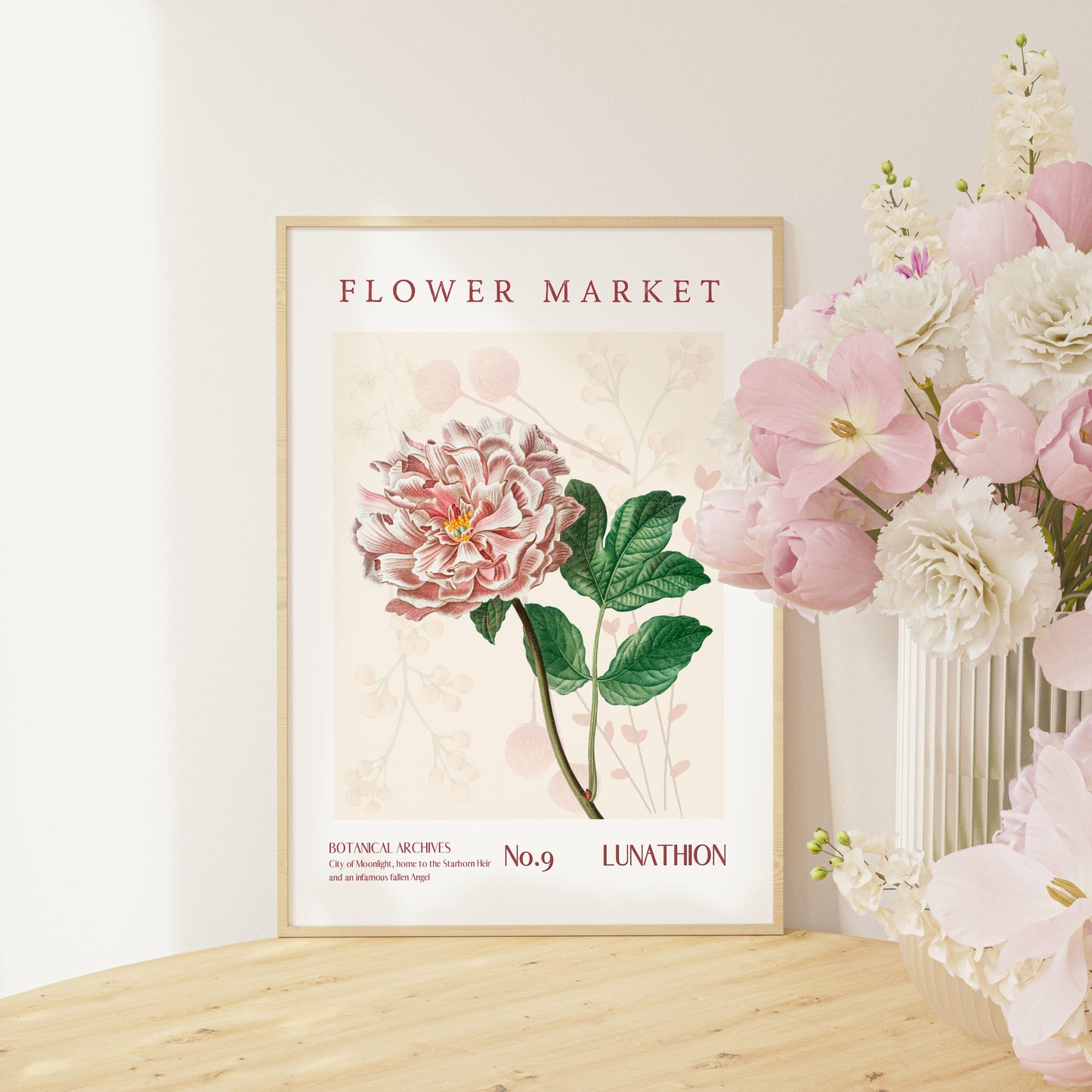 Lunathion Crescent City Flower Market Printable decor