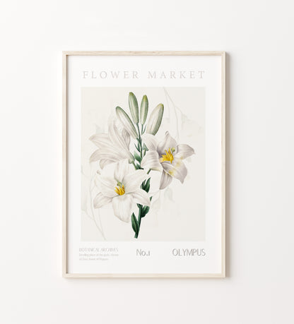 Mount Olympus Greek Mythology Flower Market Printable decor