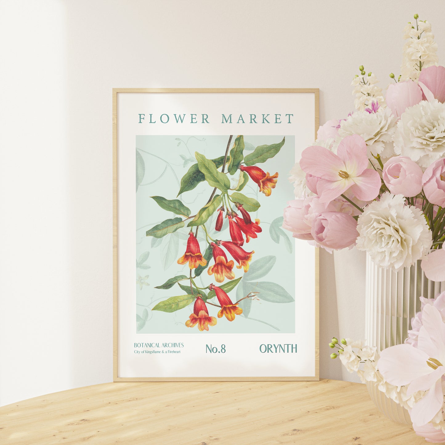 Orynth Throne of Glass Flower Market Printable decor