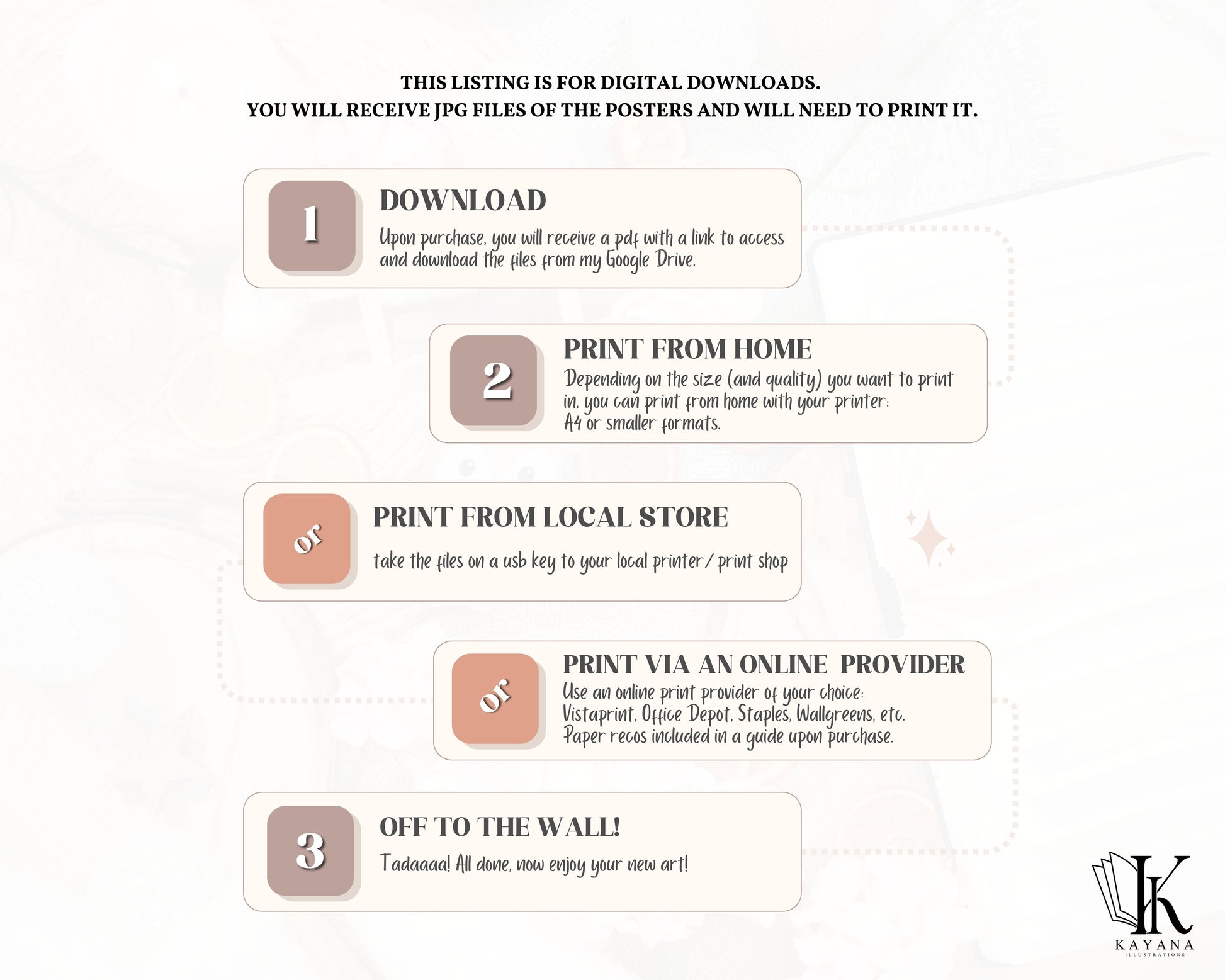 Bookish Scale of Colors poster Kayana Illustrations