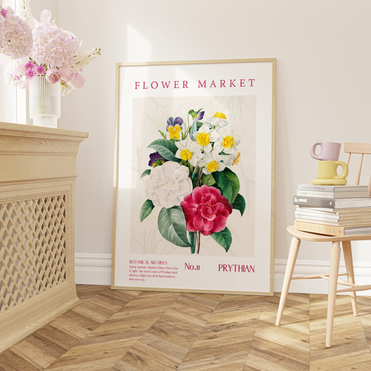 ACOTAR Prythian Flower Market Printable decor