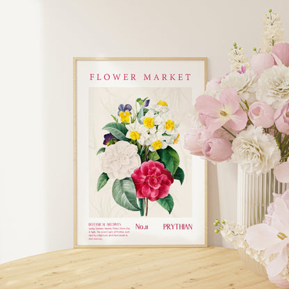 ACOTAR Prythian Flower Market Printable decor