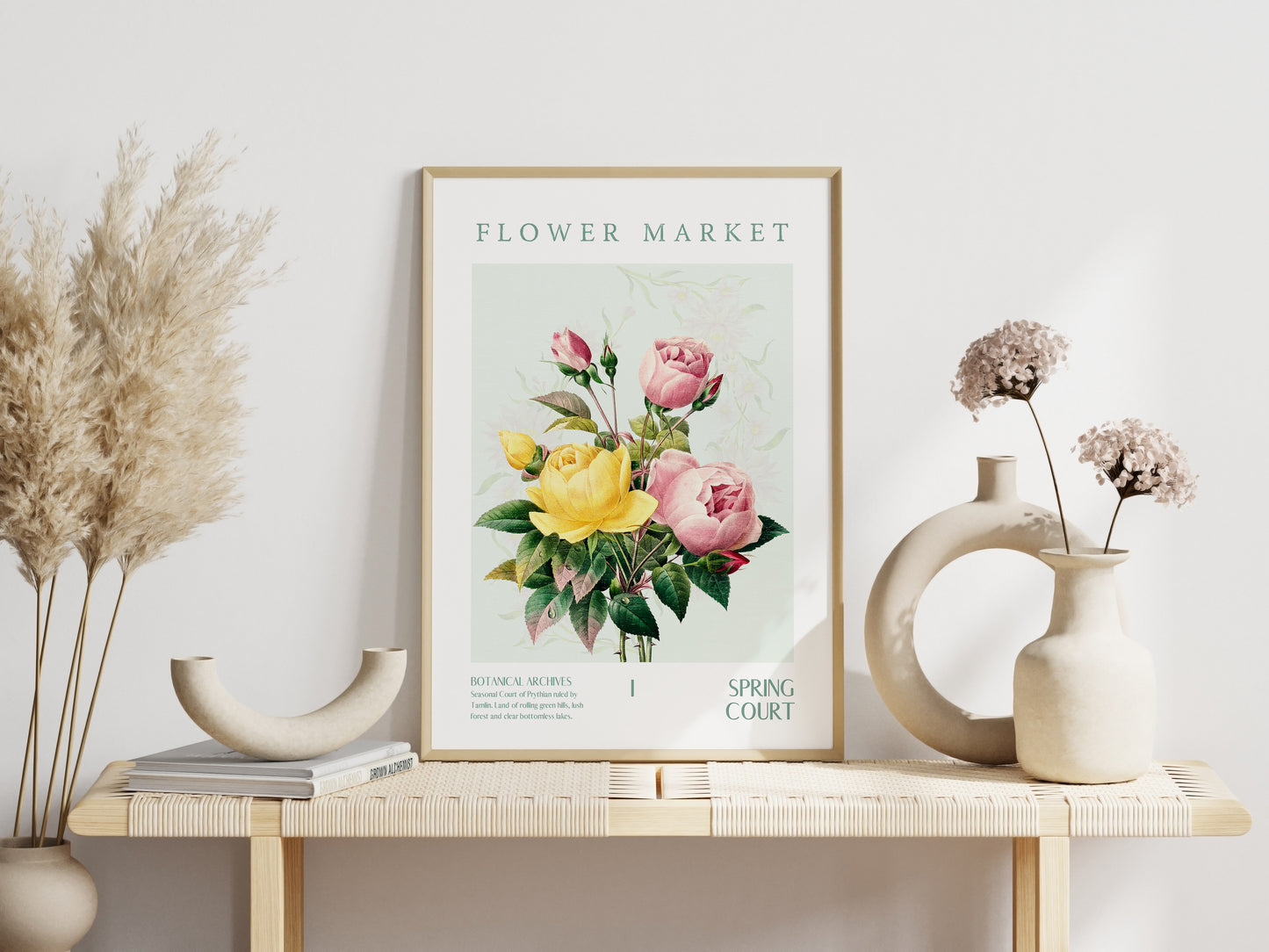 ACOTAR Spring Court Flower Market Printable decor