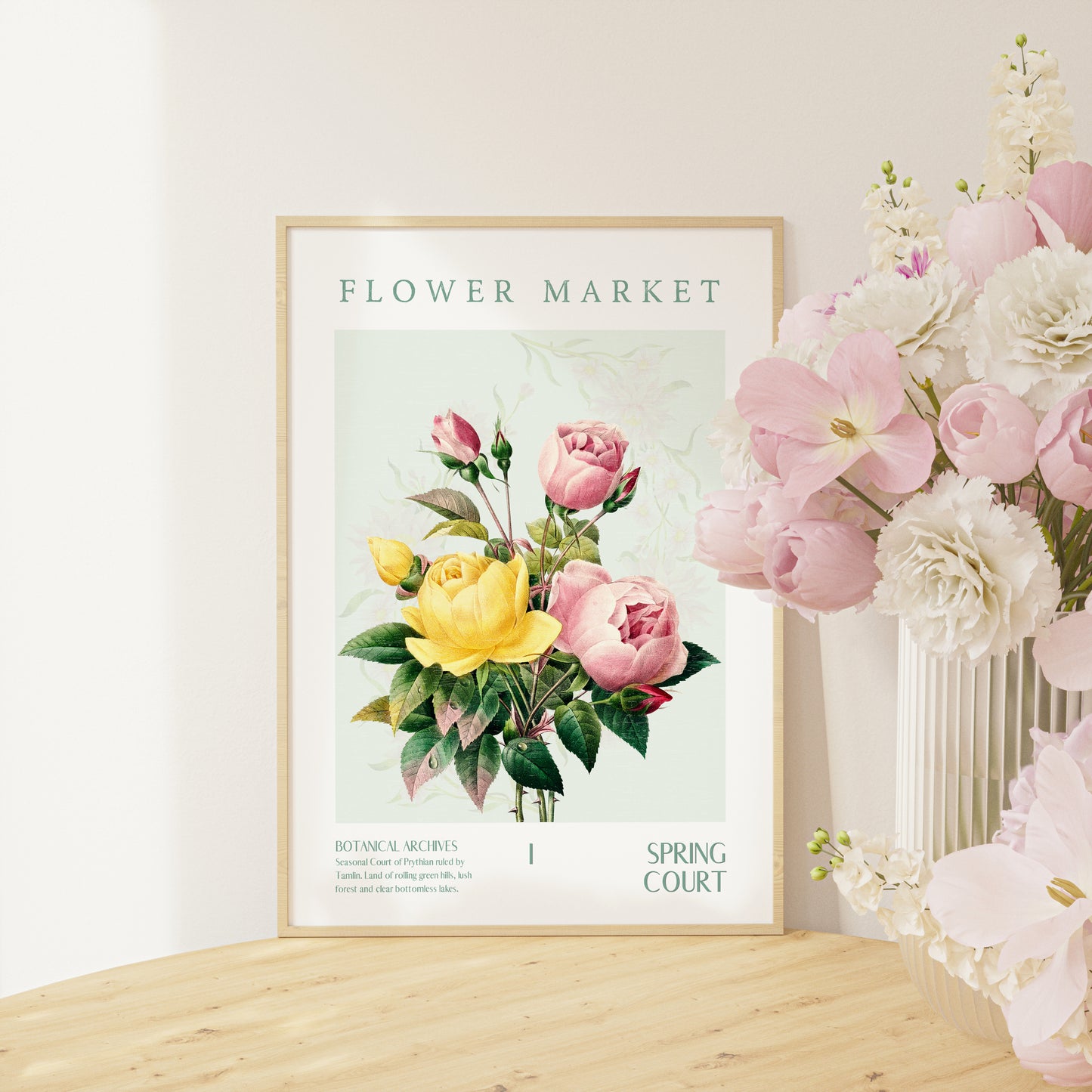 ACOTAR Spring Court Flower Market Printable decor