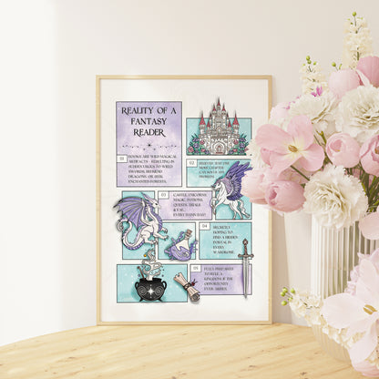 Life of a Fantasy Reader Printable Wall Art