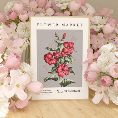 The Underworld Greek Mythology Flower Market Printable decor