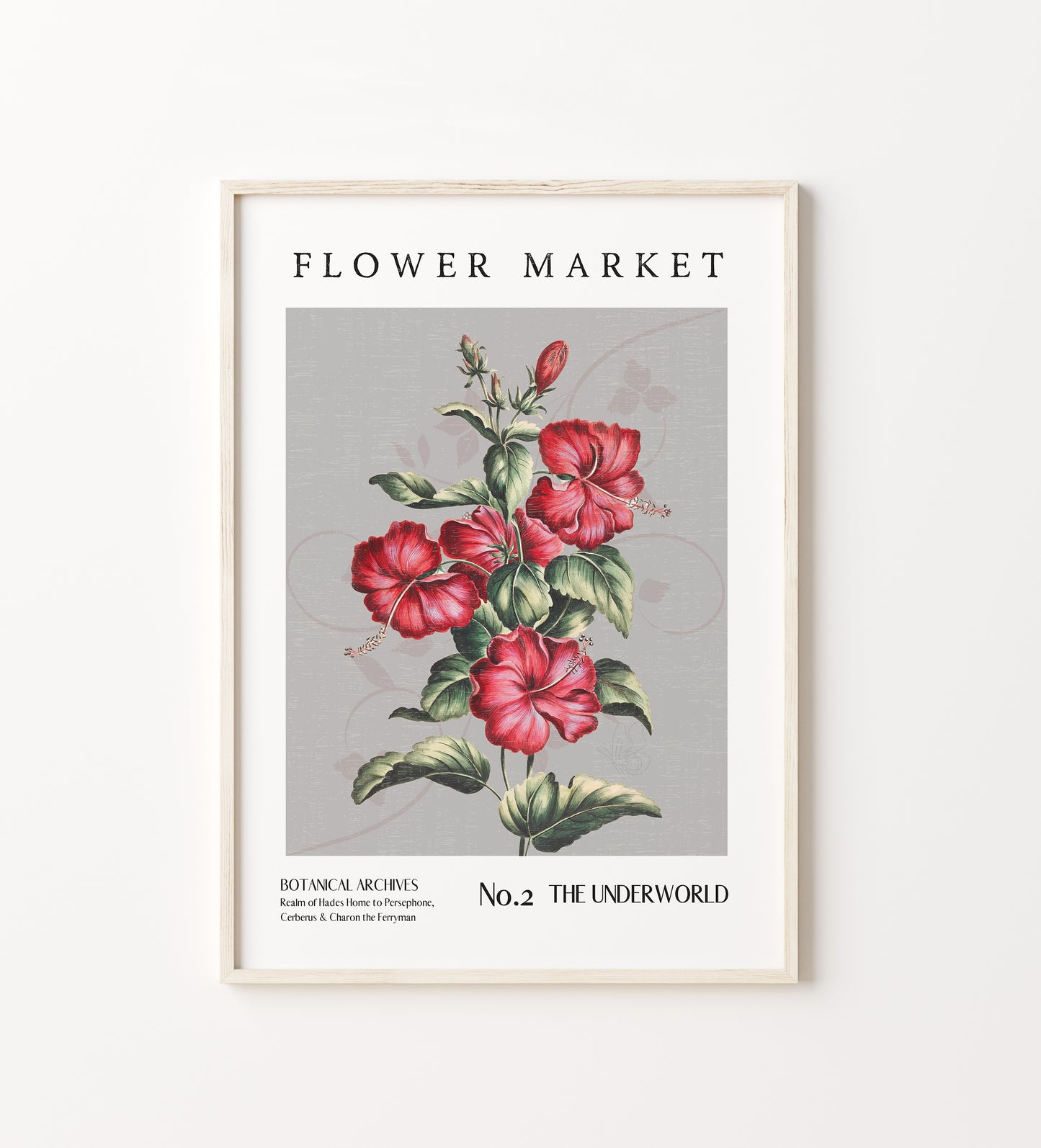 The Underworld Greek Mythology Flower Market Printable decor