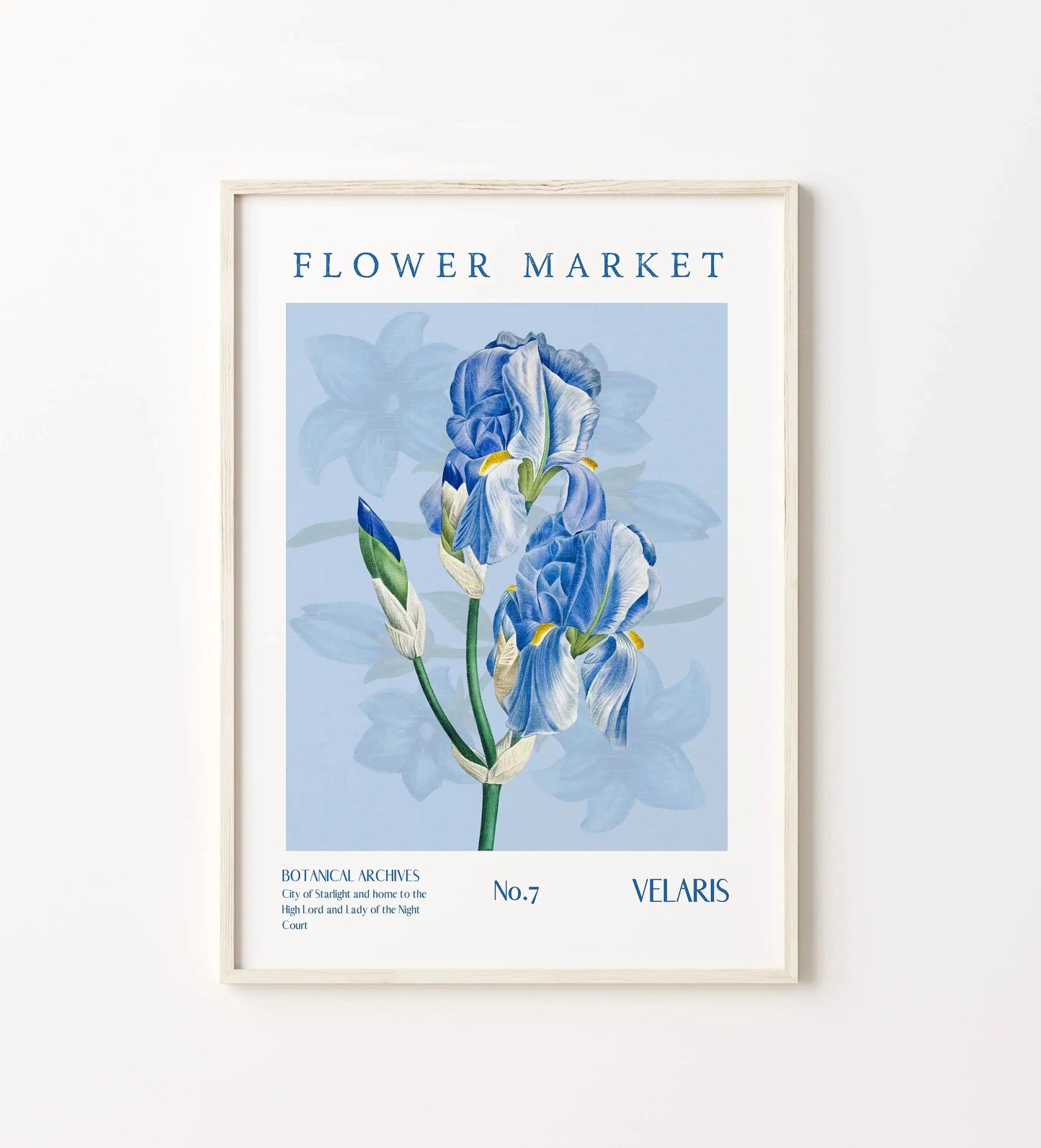 Velaris Flower Market Poster Kayana Illustrations