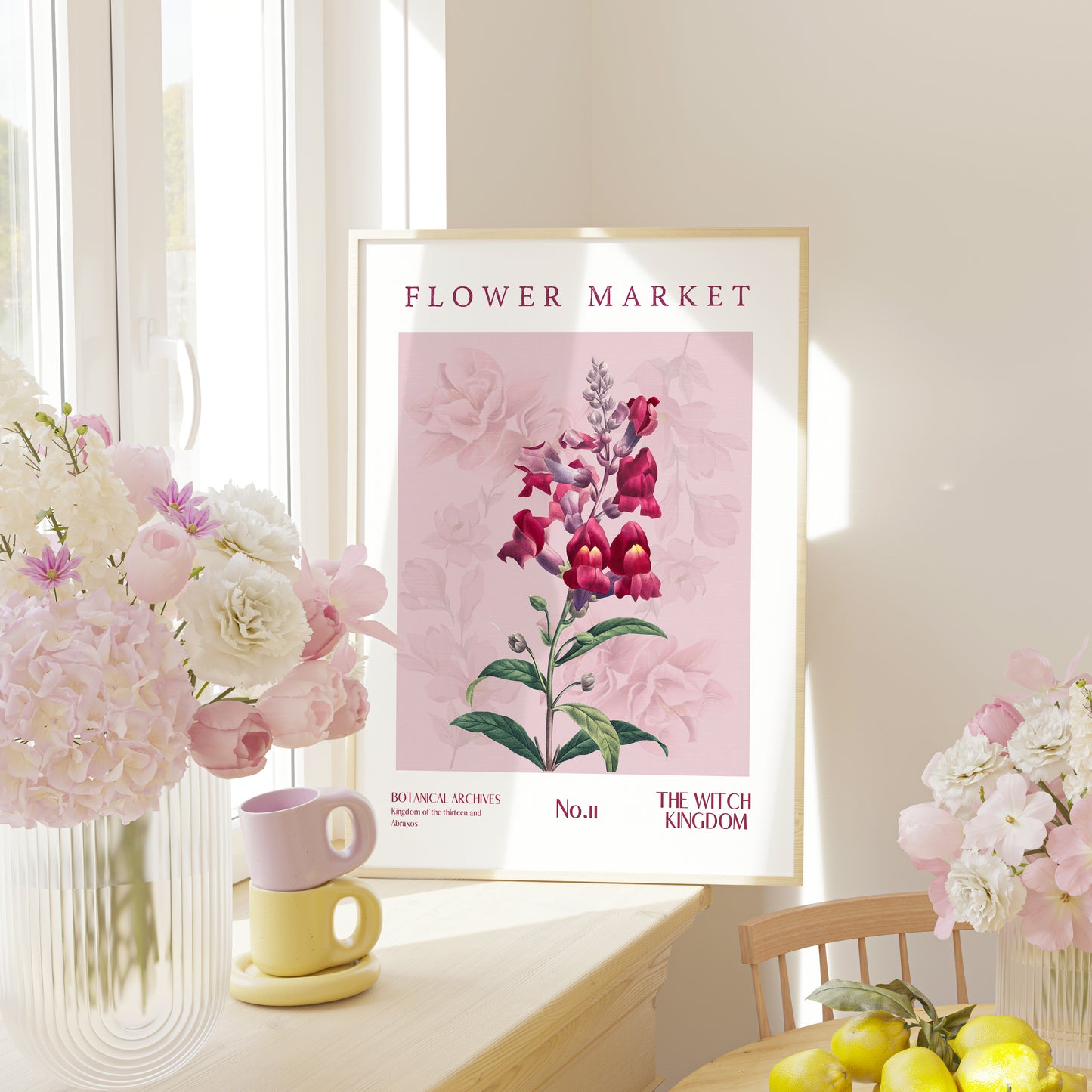 Witch Kingdom Flower Market Printable decor