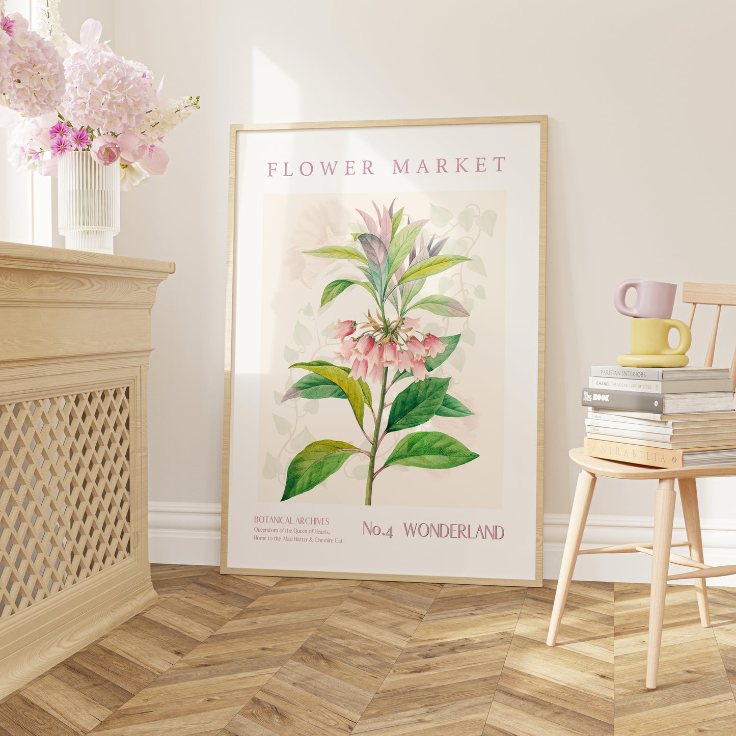 Alice in Wonderland Flower Market Printable decor