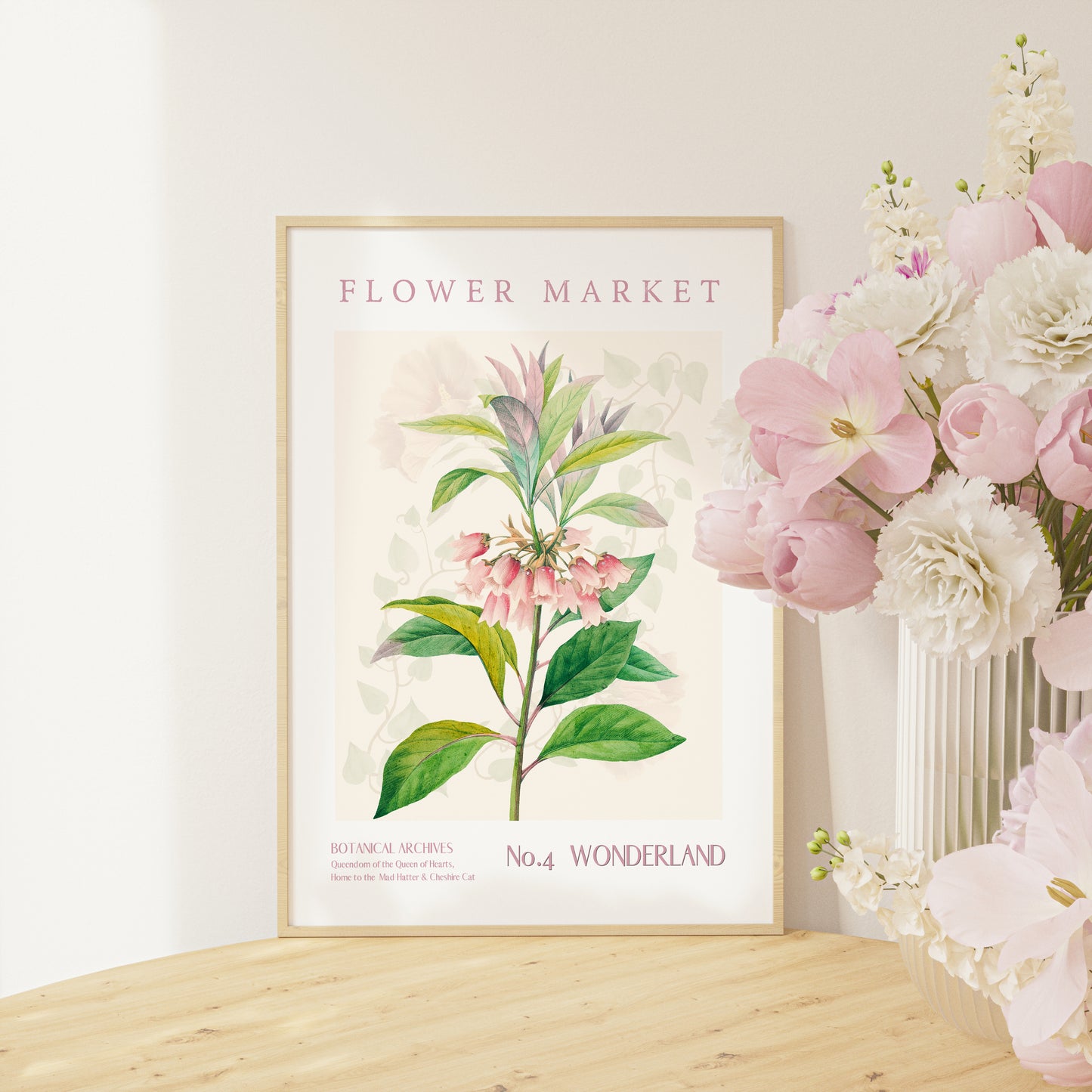 Alice in Wonderland Flower Market Printable decor