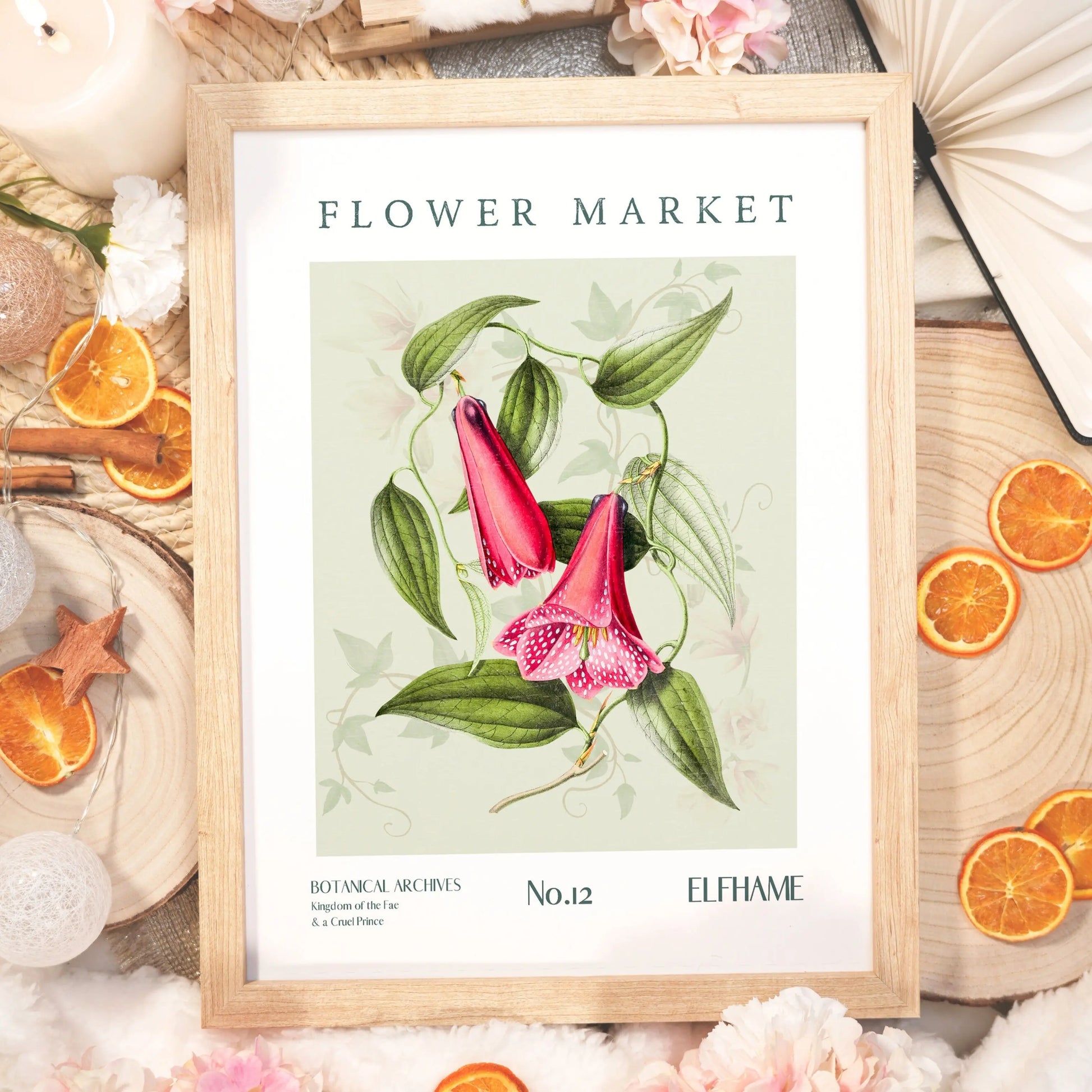 Elfhame Flower Market poster Kayana Illustrations