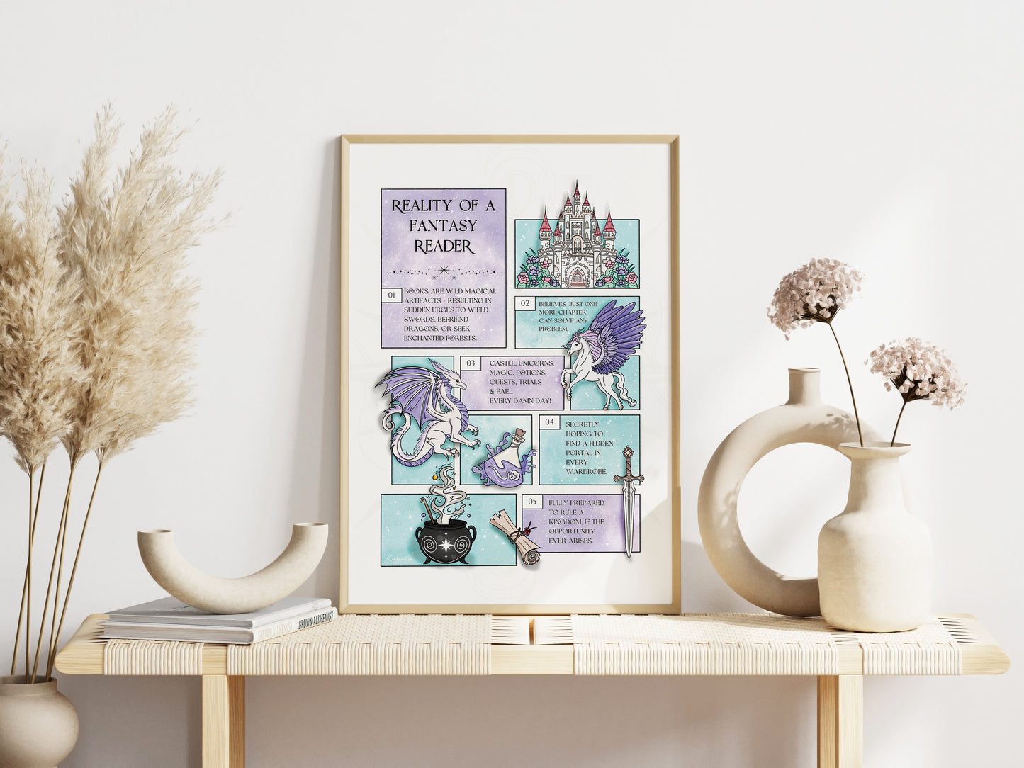 Life of a Fantasy Reader Printable Wall Art