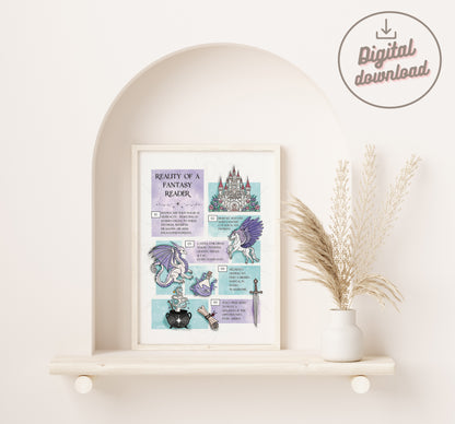 Life of a Fantasy Reader Printable Wall Art