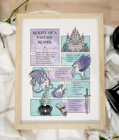 Life of a Fantasy Reader Printable Wall Art